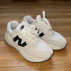 New Balance 57/40 Sneakers in Sea Salt and Black